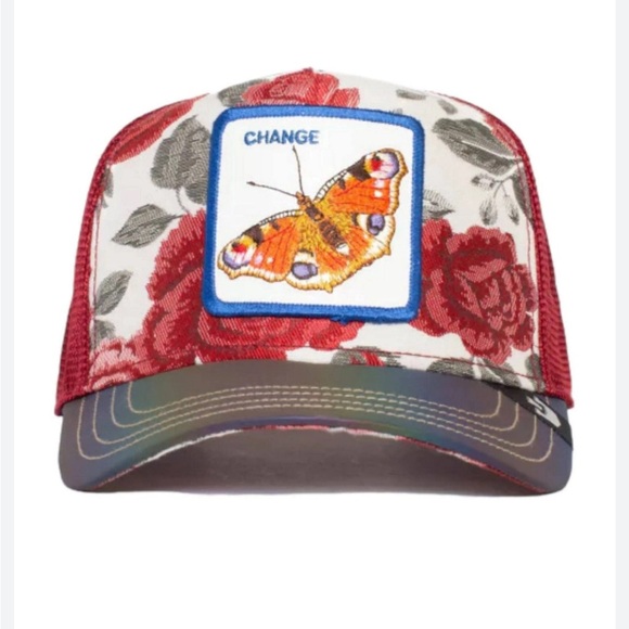 Groorin Bros, The Farm Animal Trucker Cap. Kaleidoscope, Metamorphosis Butterfly - Picture 1 of 8